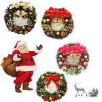 Christmas Creative Door Wreath Wall Hanging Window Artificial Garland Decor. Fixed Price $12.34.