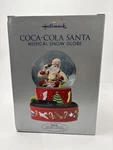 New, Sealed 2001 Hallmark Coca Cola Santa Musical Snow Globe W/ Rotating Train. Fixed Price $19.99.