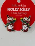 New Hildie & Jo Holiday Christmas Cocoa Wrapped Lights Earrings Ships Free. Fixed Price $11.95.