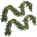 Jutom 2 Pack Christmas Cedar Garland Lights Deluxe Advent Calendars Decor. Fixed Price $134.47.