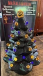 Mr Halloween Black 14 Haunted Ceramic Light Up Tree Tested Works. Fixed Price $34.99.