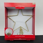 Wondershop Gold Glitter Star Led Tree Topper Warm White Bulbs 10IN New. Fixed Price $19.99.