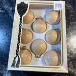 Rauch Victoria Collection Christmas Ball Ornament Set Of 8 Tan 2 In. Fixed Price $14.95.