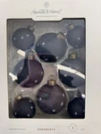Hearth & With Magnolia Handcrafted Glass Ball Ornaments Black White Stitch. Fixed Price $17.98.