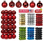 36 Pcs Christmas Balls Ornaments 1.6 Shatterproof Xmas Tree Hanging Decor. Fixed Price $10.99.