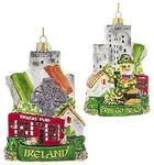 Kurt S. Adler 5" Double-sided Ireland Glass Ornament. Fixed Price $34.82.