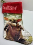 Star Wars Mandalorian Holiday Christmas Stocking Baby Yoda Grogu Green Ruz. Fixed Price $8.49.