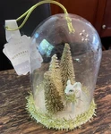 Target Wondershop Deer Bottle Brush Tree Gold Cloche Christmas Ornament 2022. Fixed Price $12.99.