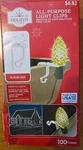 Holiday Time All-purpose Light Clips 100 Gutter Shingle Attachment, New. Fixed Price $9.99.