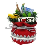 Dillards Trimmings New York City 8" Large Ornament Christmas Gift Bag Icons Mib. Fixed Price $24.95.