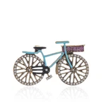 Crystal Rhinestone Creative Bicycles Brooch For Women Retro Elegant Handmade. Fixed Price $15.38.