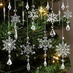 Christmas Tree Ornaments, 16PCS Crystal Snowflake Clear. Fixed Price $16.97.