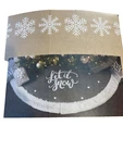 Allen + Roth 56-IN Let Snow Traditional Christmas Tree Skirt New (jcb). Fixed Price $34.34.