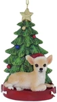 Kurt Adler Chihuahua With Tree Base Christmas Ornament--personalizable. Fixed Price $15.99.