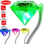 4PCS Solar Diamond Light 7 Color-changing Waterproof Garden Led Landscape Lamp. Fixed Price $16.98.
