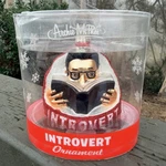 Archie Mcphee Introvert Glass Christmas Ornament, Book Lover Nose New. Fixed Price $8.99.