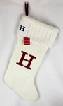 New Wondershop Target Knit Monogram White & Red Christmas Stocking 20" (#hwr). Fixed Price $11.95.