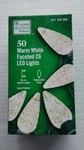 Home Accents Holiday 50 Warm White Faceted C6 Led Lights - 16 Ft 4 In Length. Fixed Price $14.96.