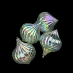 Northlight 4CT Clear Iridescent Onion Drop Shatterproof Christmas Ornaments 4.5". Fixed Price $13.49.