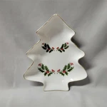 Kashima Christmas Holly Tree Shaped Bon-bon Dish No. 3345-57. Fixed Price $15.00.