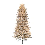 7.5 Foot Pre-lit Slim Flocked Fraser Fir Artificial Christmas Tree With 500 Ul. Fixed Price $216.47.