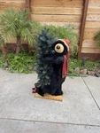 Vtg Dan Dee 43 Black Bear & Cub Hugging Christmas Tree Holiday Decor Hat/scarf. Fixed Price $450.00.