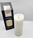 Roman Inc Enlighten 7" Flameless Led Pillar Candle Moving White Wax Timer. Fixed Price $14.49.