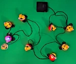 Gemmy Christmas Blinking Santa Mickey Mouse Led Light String 87049 - *damaged*. Fixed Price $7.71.