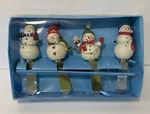 Snowman Spreaders Set Of 4 Knife Dip Cheese Chill Out St. Nicholas Square Kohls. Fixed Price $14.99.