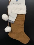 Koolaburra By Ugg Faux Suede Christmas Stocking - Chestnut Brown. Fixed Price $19.95.