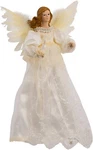 Kurt Adler Indoor 10-LIGHT 14.5-INCH Ivory Angel Treetop. Fixed Price $89.99.