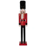 Northlight 5' Commercial Size Wooden Red And Black Christmas Nutcracker Soldier. Fixed Price $910.49.