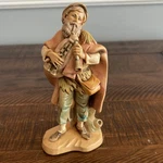 Fontanini Nativity Figurine 1993 5" Scale Shepherd Josiah With Bagpipe #103. Fixed Price $48.74.