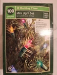 100 Multi Mini Lights Wedding Xmas 23.5 Ft Green Wire By Holiday Time. Fixed Price $12.99.