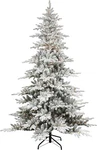 Pre-lit 7.5' Flocked Utah Fir Christmas Tree With 500 Lights Green. Fixed Price $366.99.