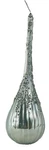 Tear Drop Silver Glass Glitter Christmas Ornament Roman Inc 8 Holiday Ice. Fixed Price $7.95.