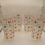 Box Of Vtg Culver Encounters Noel A34 Christmas Acrylic Iced Tea Glasses 18OZ. Fixed Price $12.00.