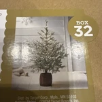 Wondershop Target 40" Glittered Flocked Potted Balsam Christmas Tree Pre-lit Nib. Fixed Price $60.53.