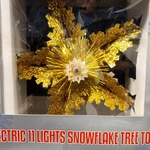 Nos! Kmart Vintage Trim Home Electric Snowflake Tree Top Christmas Lights. Fixed Price $21.25.