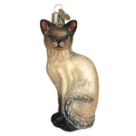 Old World Christmas Tan Siamese Cat Ornament. Fixed Price $21.99.