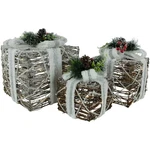 Northlight 3 Led Gift Boxes With Pine Berries Christmas Decorations 9.75". Fixed Price $105.49.