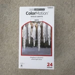 Gemmy Lightshow 24 Count Color Motion White Led Christmas Icicle 5286323. Fixed Price $42.99.
