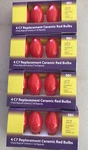Lot 16 Light Keeper Pro C7 Ceramic Replacement Bulbs Xmas String Red. Fixed Price $10.00.