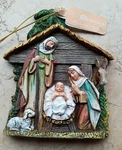 Roman Holy Family Nativity Christmas Tree 3D Ornament 2011 With Tag Jesus Mary. Fixed Price $12.95.