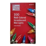 Home Accents Holiday 100CT Multi-colored Lights Christmas Green Wire 20FT 21FT. Fixed Price $11.99.