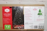 Nib Holiday Time 4-FOOT Pre-lit Indiana Spruce Clear Lights Black Tree T-8. Fixed Price $49.99.