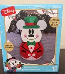 Disney Mickie Mouse Gemmy Inflatable 3.5 Ft Lighted Christmas Snowman - Nib. Fixed Price $19.98.