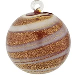 Glassofvenice Murano Galaxy Ball Christmas Ornament - Red Gold. Fixed Price $74.95.