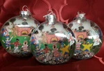 3 Lucy Kirk Lgbqt+ Holiday Party Glass Christmas Tree Ornaments Wondershop Nwts. Fixed Price $34.00.