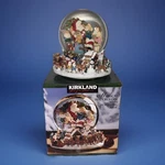 Kirkland Signature Musical Water Globe With Revolving Base Christmas W/box Video. Fixed Price $28.00.